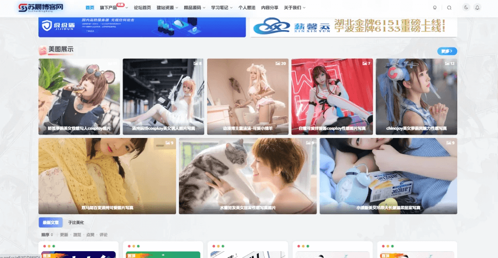 子比图片文章列表栏目小工具-苏晨博客