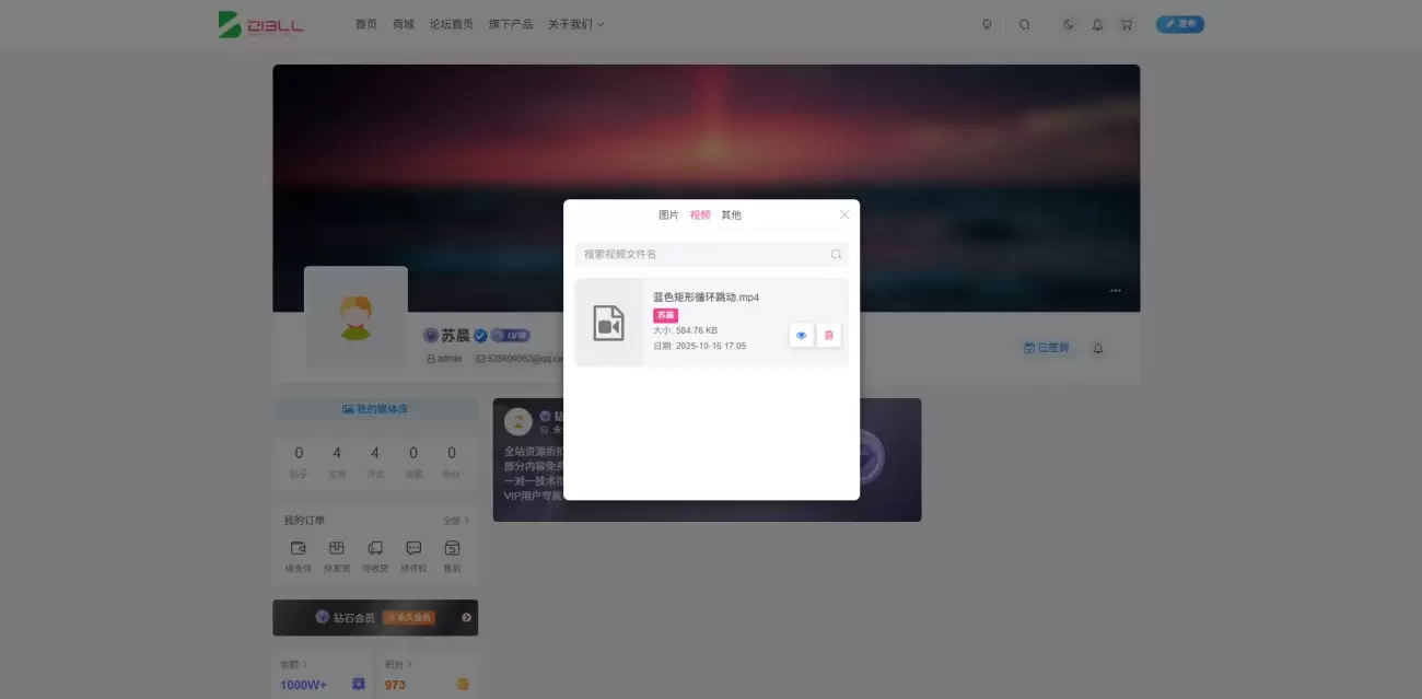 图片[2]-子比主题用户媒体管理插件-苏晨拾光